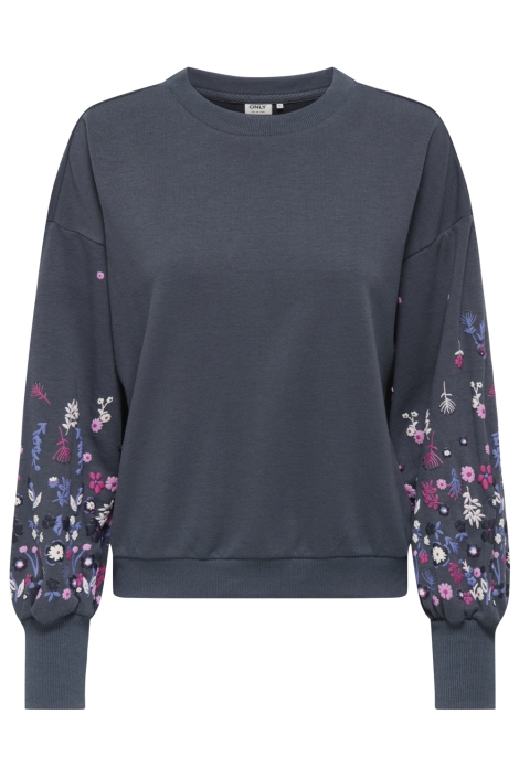 Only onlbrooke l/s o-neck flower swt noo
